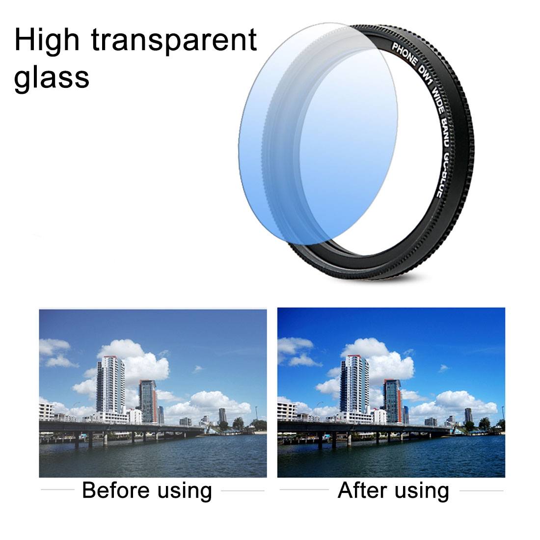 ZOMEI (3 i 1) Universala graderade filter-kit för smartphones