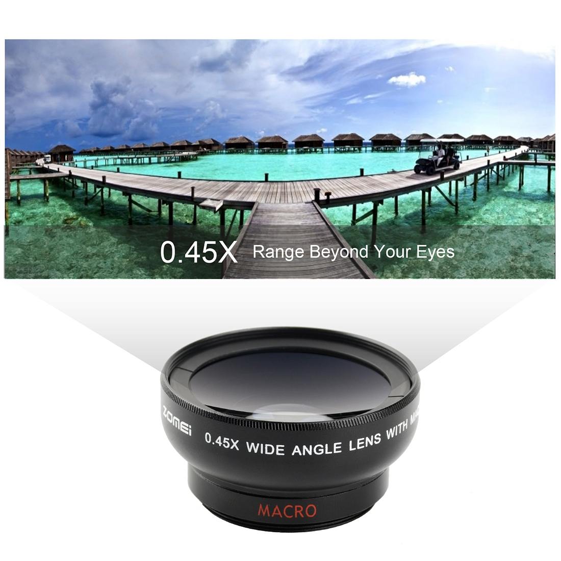 ZOMEI (3 i 1) Universal Vidvinkel-, Fisheye- & Makroobjektiv för smartphones