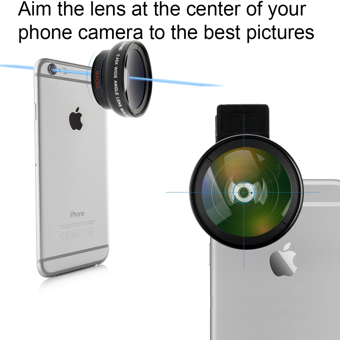 ZOMEI Universal 0.45X Vidvinkelobjektiv för smartphone