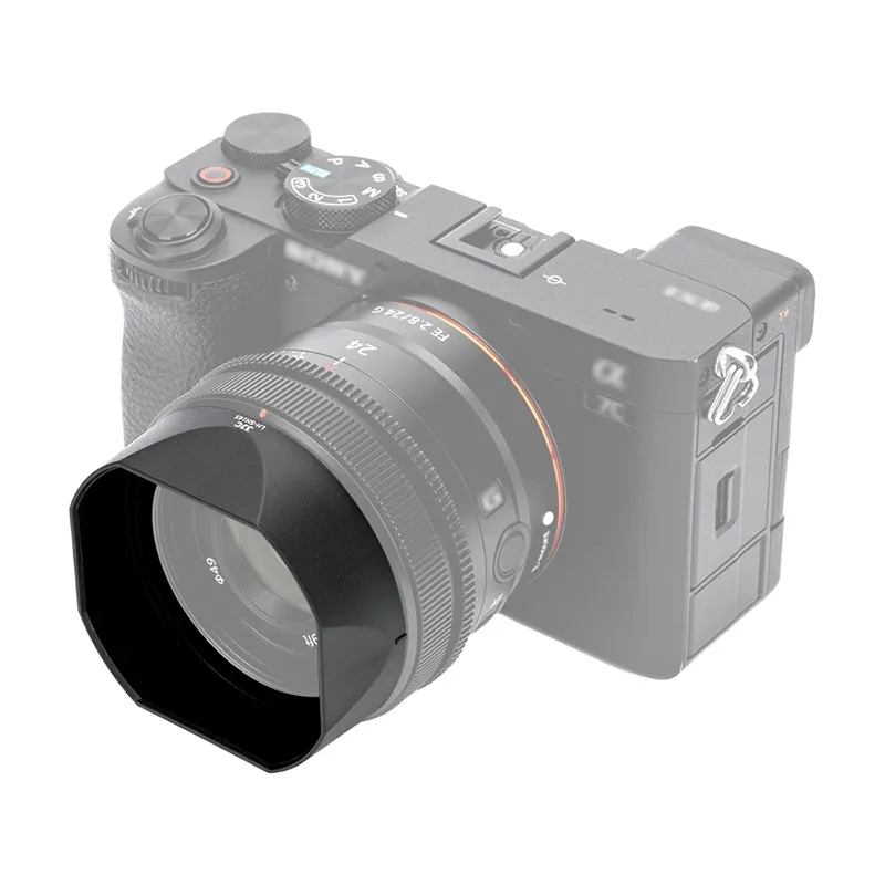 JJC LH-SH165 Motljusskydd för Sony FE 24mm, 40mm & 50mm G-objektiv