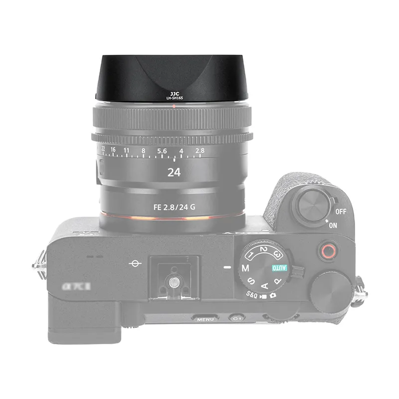 JJC LH-SH165 Motljusskydd för Sony FE 24mm, 40mm & 50mm G-objektiv