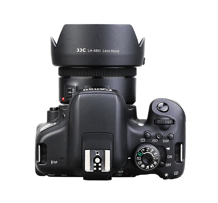  JJC Motljusskydd för Canon EF 50mm F/1.8 STM motsvarar ES-68 (Tulpan)
