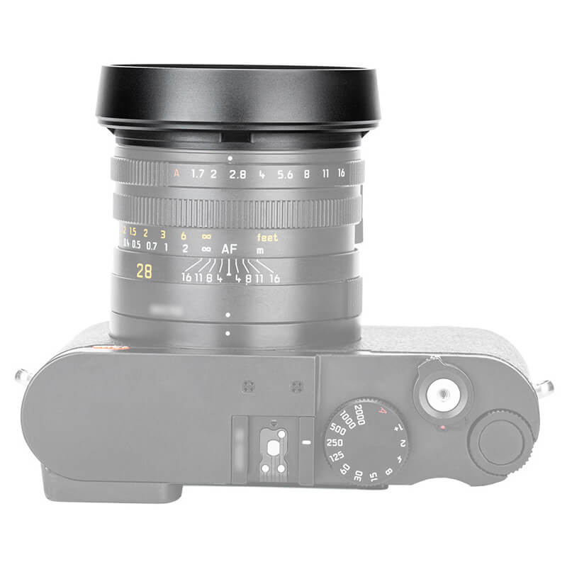 JJC Motljusskydd & objektivlock fr Leica Q-Serien Q3 Q2 Q1 Svart