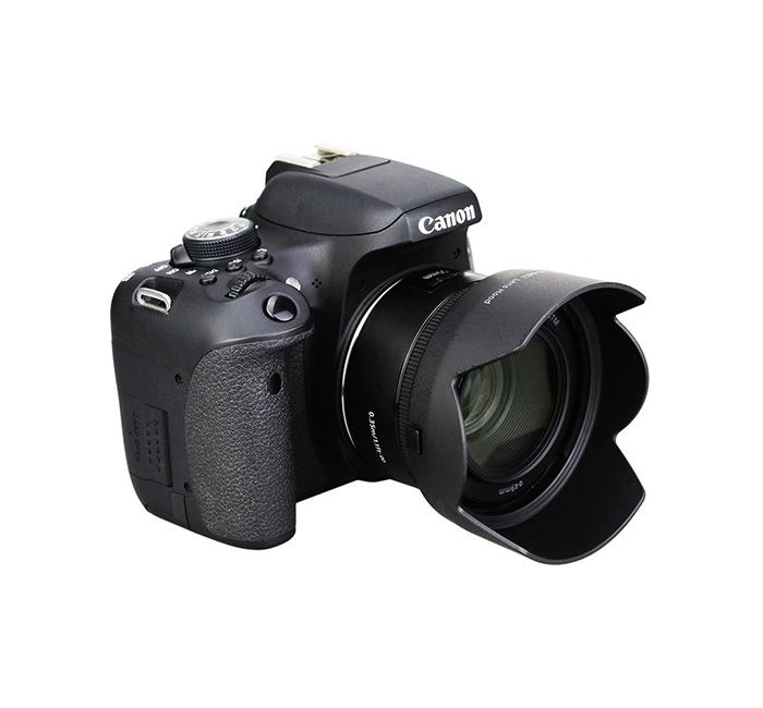  JJC Motljusskydd för Canon EF 50mm F/1.8 STM motsvarar ES-68 (Tulpan)