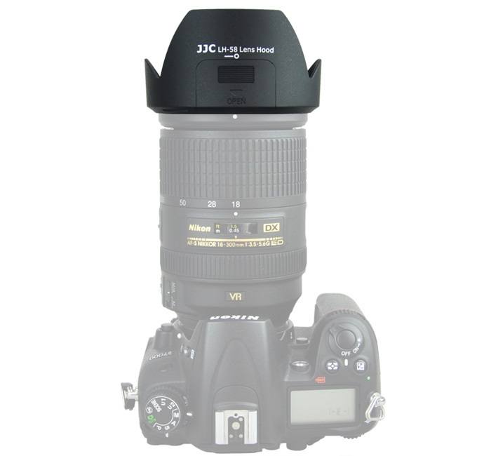  JJC Motljusskydd fr AF-S DX Nikkor 18-300mm f/3.5-5.6G ED VR (HB-58)