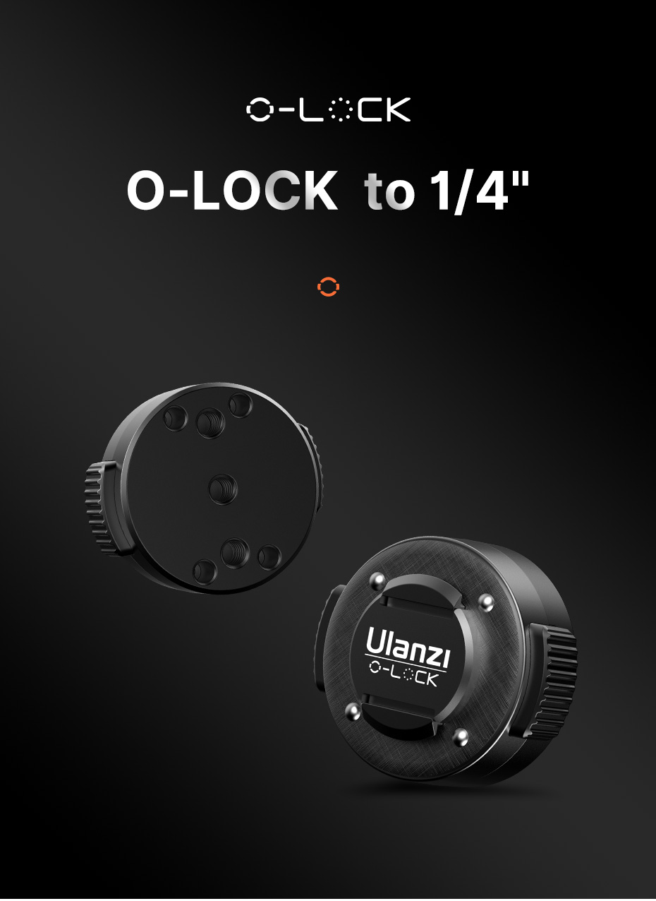  Ulanzi O-LOCK adapter till 1/4-tums gnga