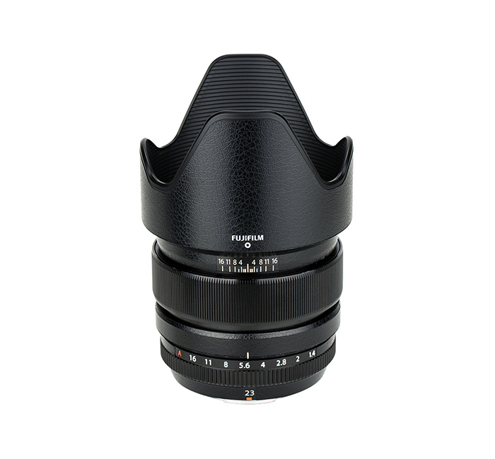  Kiwifotos Skin fr Fujifilm XF 23mm f/1.4 R - Svart Ldertextur