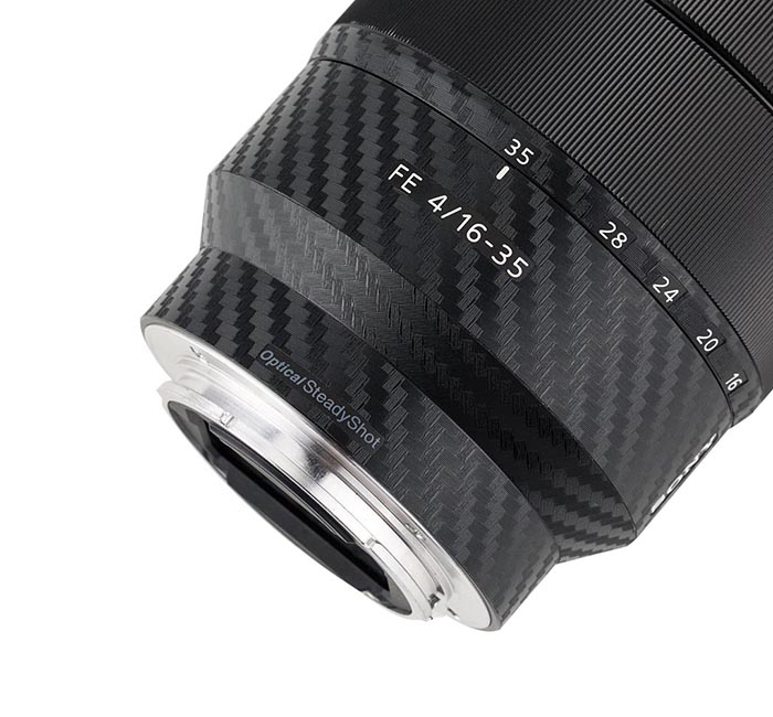  Kiwifotos Skin fr Sony Vario-Tessar T* FE 16-35mm f/4 ZA OSS - kolfiberfilm