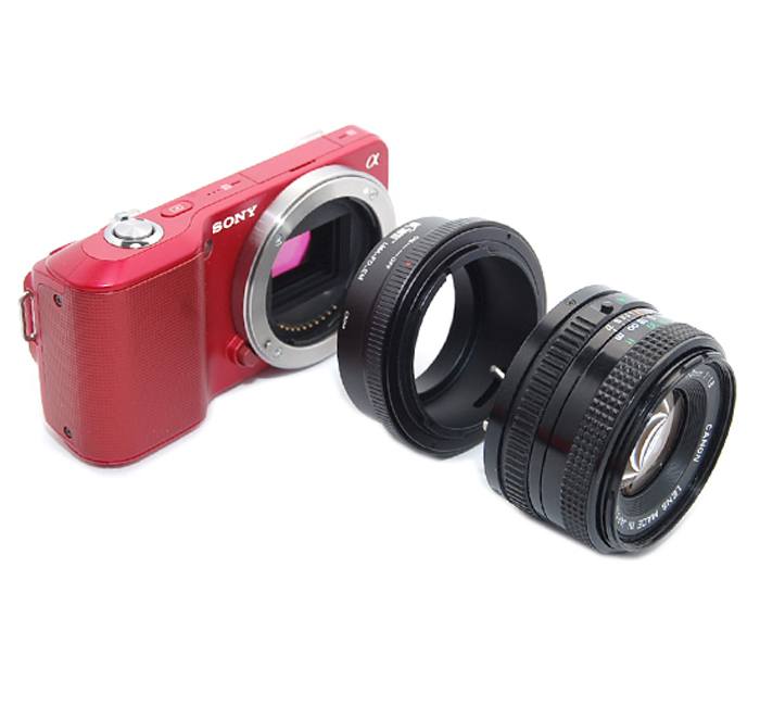  Kiwifotos Objektivadapter till Canon FD fr Sony E kamerahus