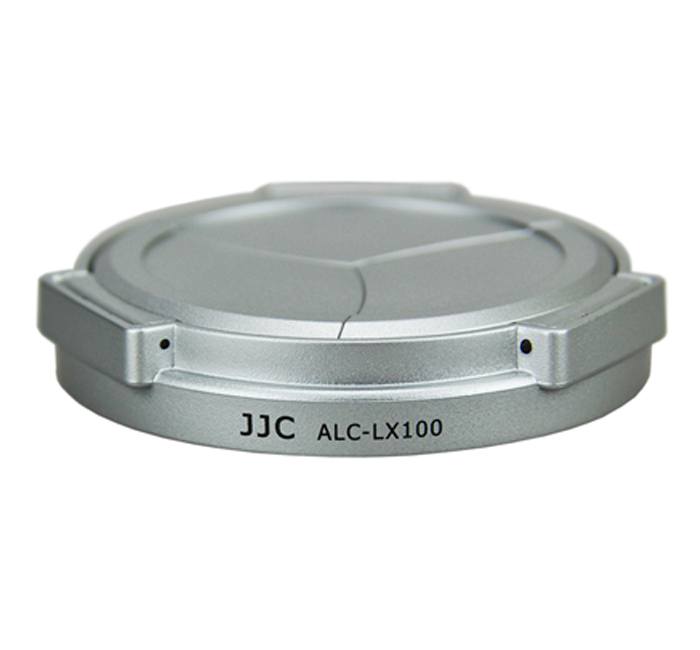  JJC Automatiskt frmre objektivlock fr Panasonic DMC-LX100 Leica D-Lux Silver
