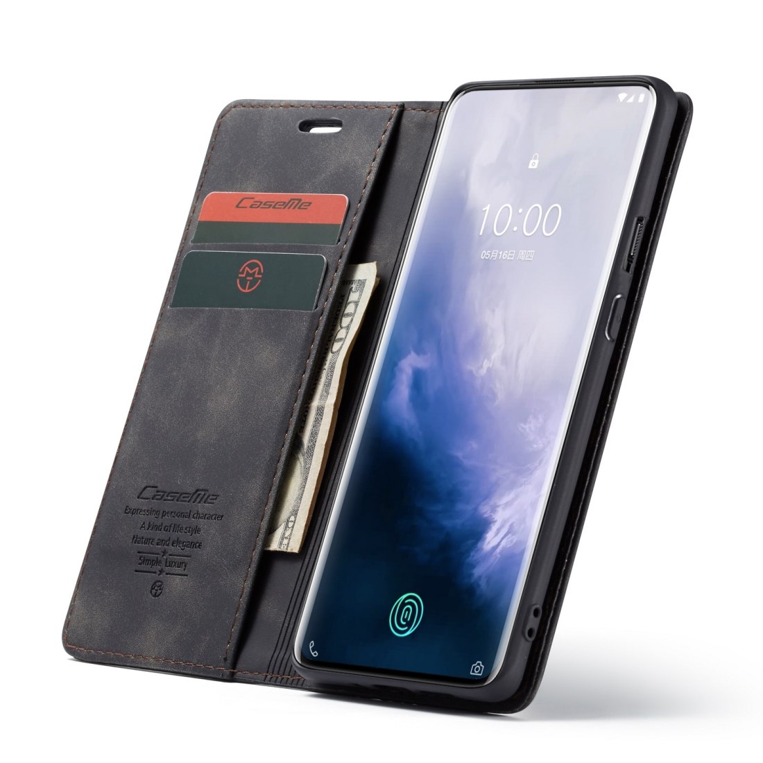 Caseme för OnePlus 7 Pro - Flipfodral med kortplats