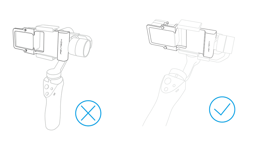  PGYTECH Adapter fr actionkamera till Gimbal stabilisator