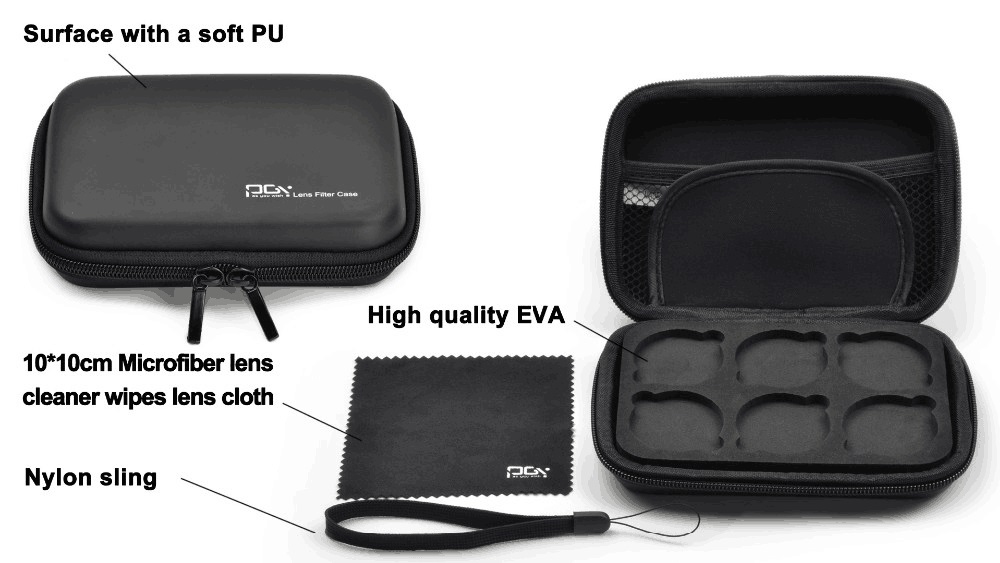 PGYTECH Filter-Kit (5 i 1) ND4, ND8, ND16, CPL, UV för DJI Inspire 1 / Osmo X3