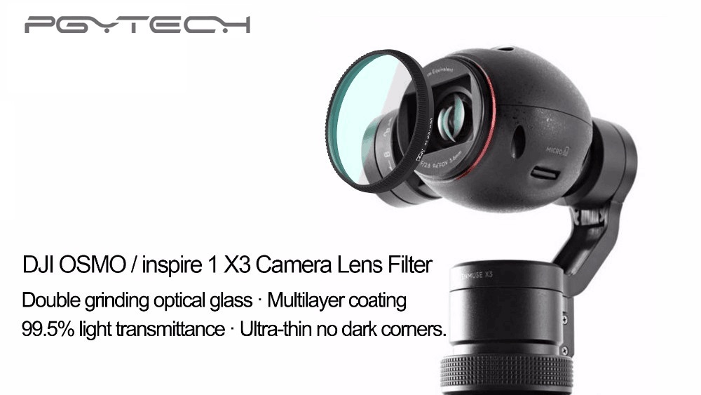 PGYTECH Filter-Kit (5 i 1) ND4, ND8, ND16, CPL, UV för DJI Inspire 1 / Osmo X3