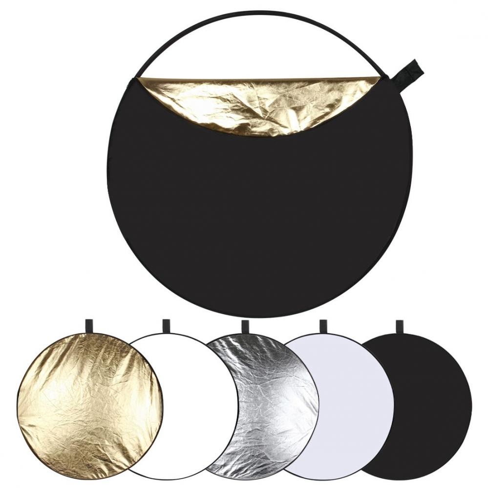  Puluz 5 i 1 Reflexskrm silver, transparent, guld, vit, svart