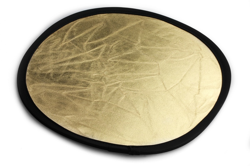Reflexskärm Guld & Vit 30cm