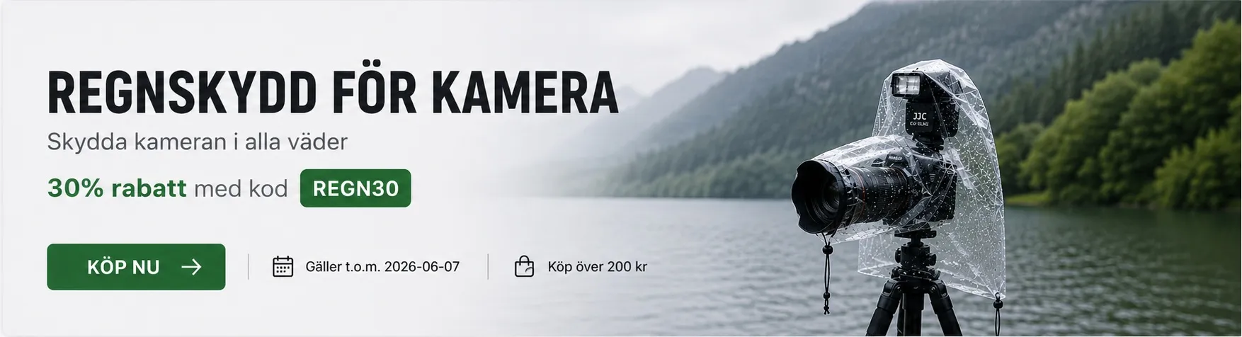 Regnskydd f&ouml;r kamera