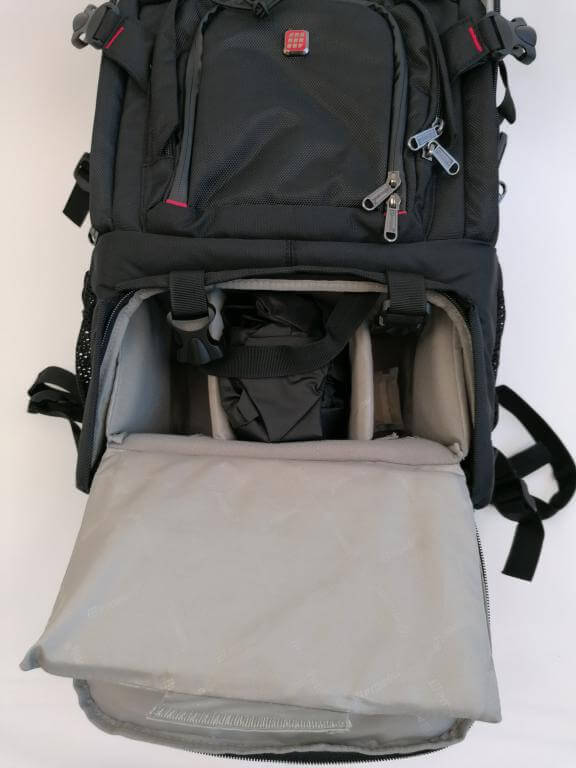  Prowell Kameraryggsäck 48x33x25 utrustad med midjebälte