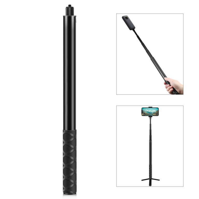  Puluz Selfiepinne 150cm utdragsbar fr kamera/mobil/actionkamera av metall