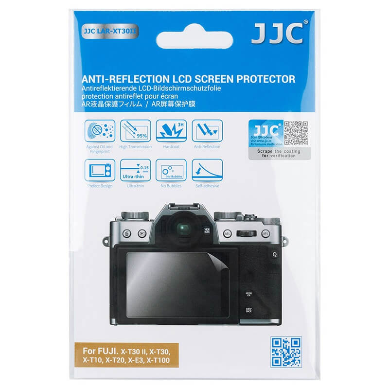  JJC Antireflekterande Skrmskydd PET fr Fujifilm X-T30II X-T20 X-E3 X-T100