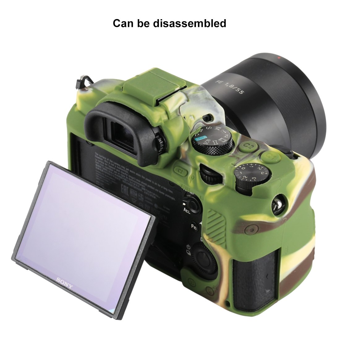 PULUZ Mjukt skyddsfodral för Sony ILCE-7MII / 7SMII / 7RMII (Kamouflage)