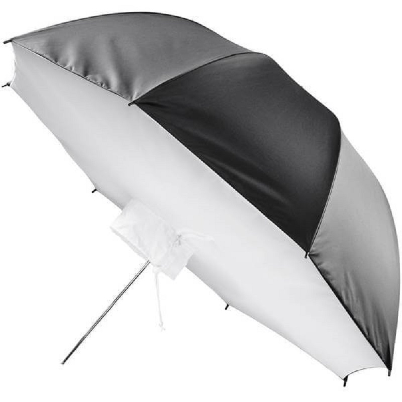  Softbox av paraplymodell 84cm Vit/silver med svart utsida