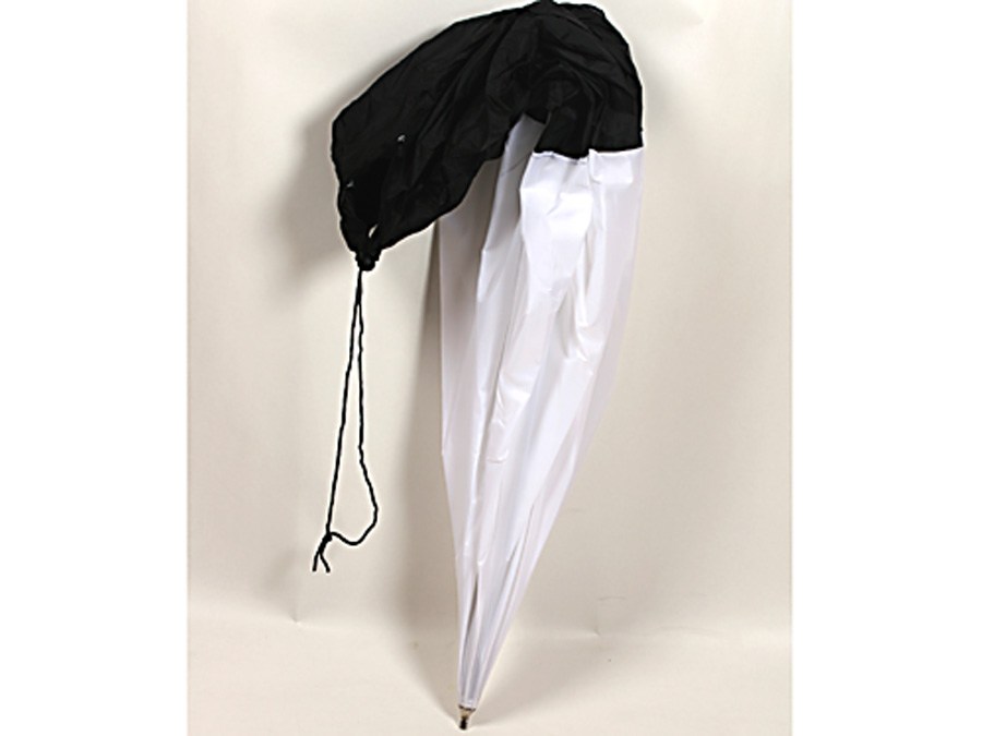  Softbox av paraplymodell vit/vit med svart botten 100cm