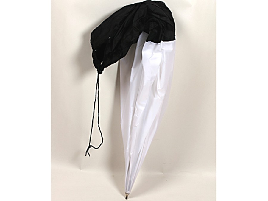 Softbox av paraplymodell vit/vit med svart botten 100cm