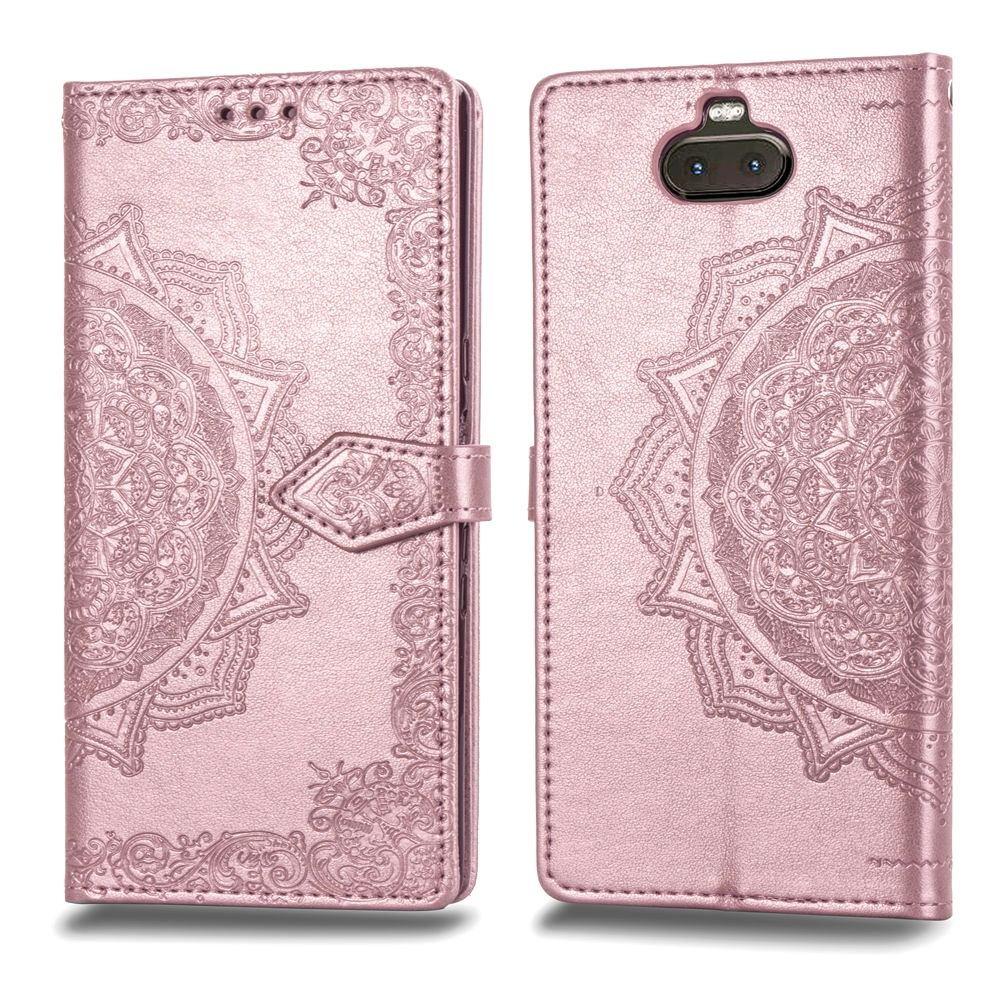 Plånboksfodral för Sony Xperia 10 - Mandala Roséguld