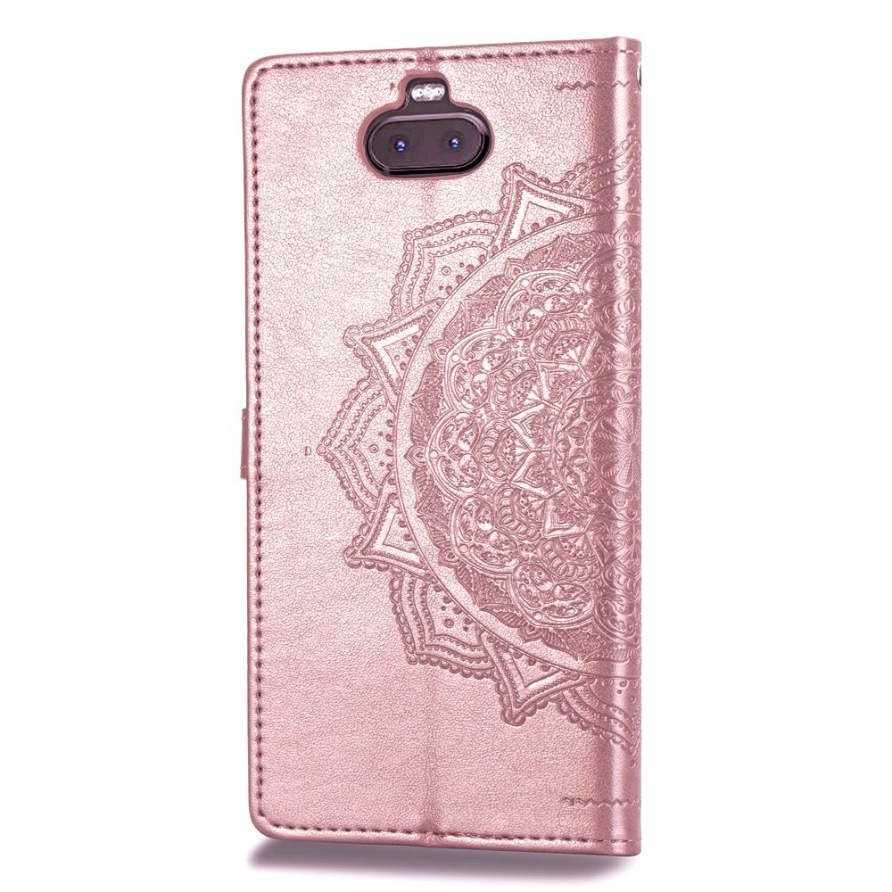 Plånboksfodral för Sony Xperia 10 - Mandala Roséguld
