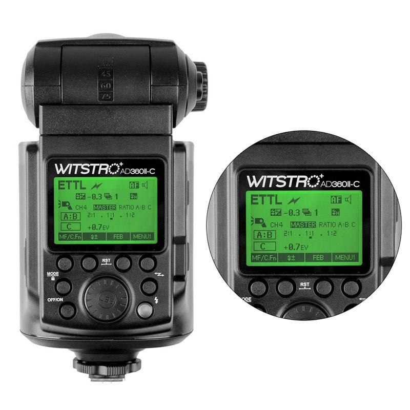  Godox AD360II-C WISTRO TTL Brbar Blixt fr Canon med PB960 Batteripack