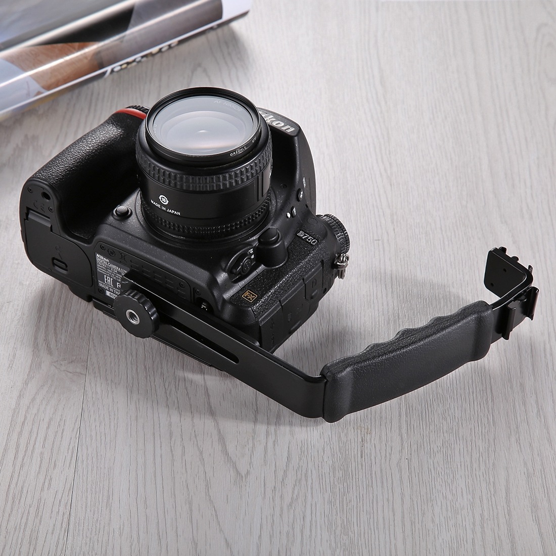 PULUZ L-format Handgrepp med tillbehörsfästen för videolampa, DSLR