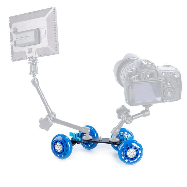 DEBO First Generation Dolly Car för DSLR / Videokamera (Blå)