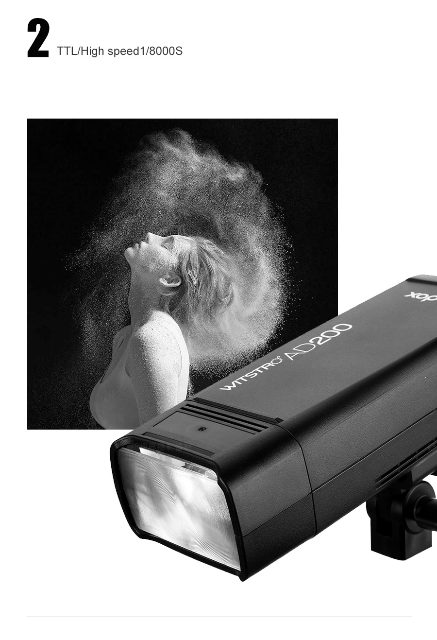  Godox AD200 TTL Pocketblixt-kit UTGÅTT KÖP AD200 Pro