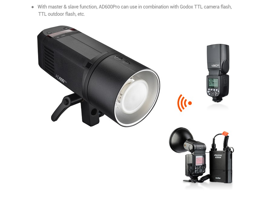 Godox Wistro AD600Pro TTL Studioblixt-kit för Bowen