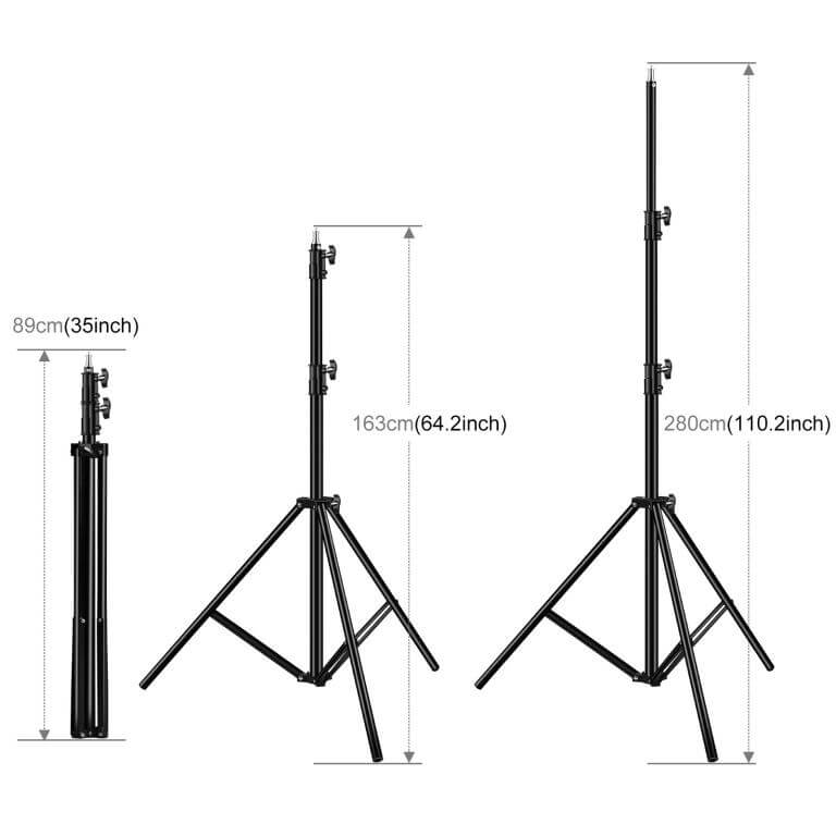  Studiostativ/ belysningsstativ 280cm rejl modell