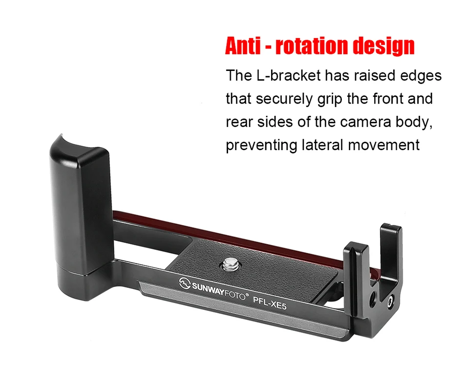  Sunwayfoto L-bracket med handgrepp för Fujifilm X-E5 (PFL-XE5) från Kamda – snabb leverans och trygg e-handel