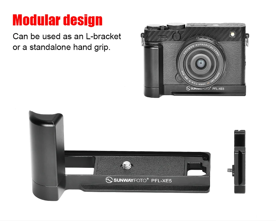  Sunwayfoto L-bracket med handgrepp för Fujifilm X-E5 (PFL-XE5) från Kamda – snabb leverans och trygg e-handel
