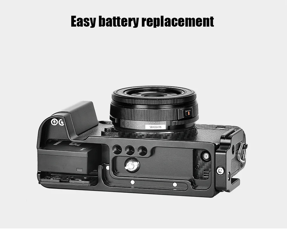  Sunwayfoto L-bracket med handgrepp för Fujifilm X-E5 (PFL-XE5) från Kamda – snabb leverans och trygg e-handel