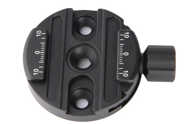 Sunwayfoto Morsetto Disco DDY-58 Compatibile Arca-Swiss – Diametro 58mm – Con Livella E Adattatore 1/4"-20