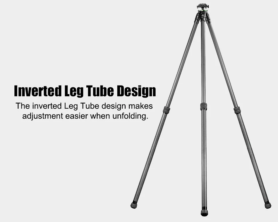  Sunwayfoto HT2820CSPI-S kolfiberstativ 124cm med integrerat kulhuvud och Arca från Kamda – snabb leverans och trygg e-handel