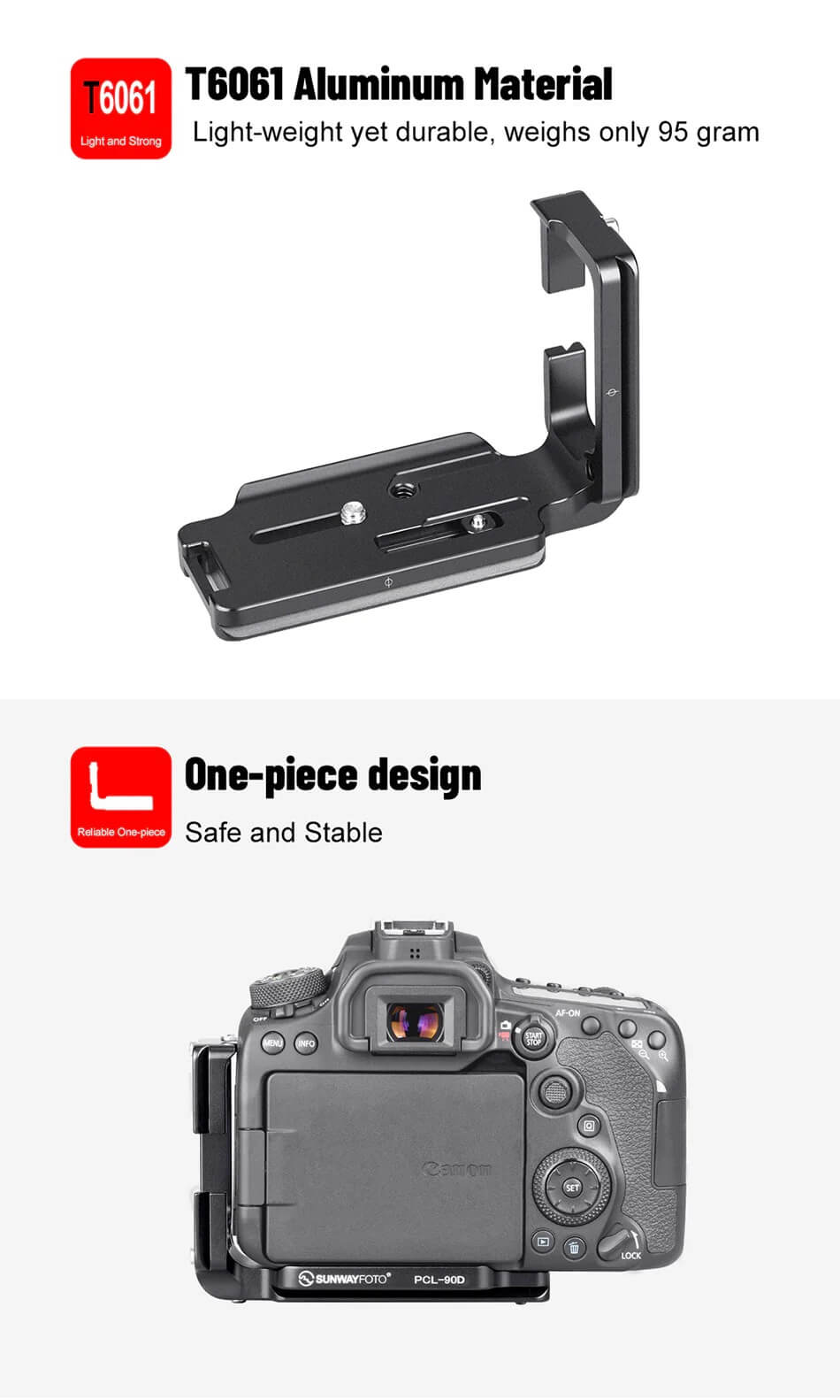  Sunwayfoto L-Bracket fr Canon EOS 90D