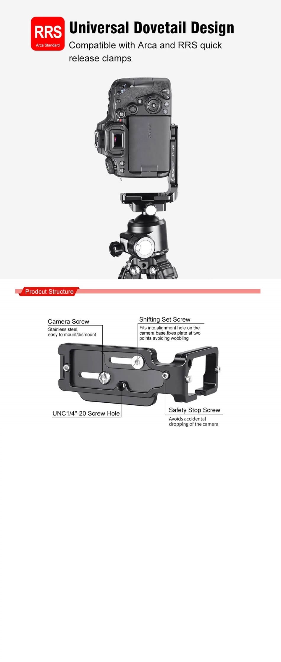  Sunwayfoto L-Bracket fr Canon EOS 90D