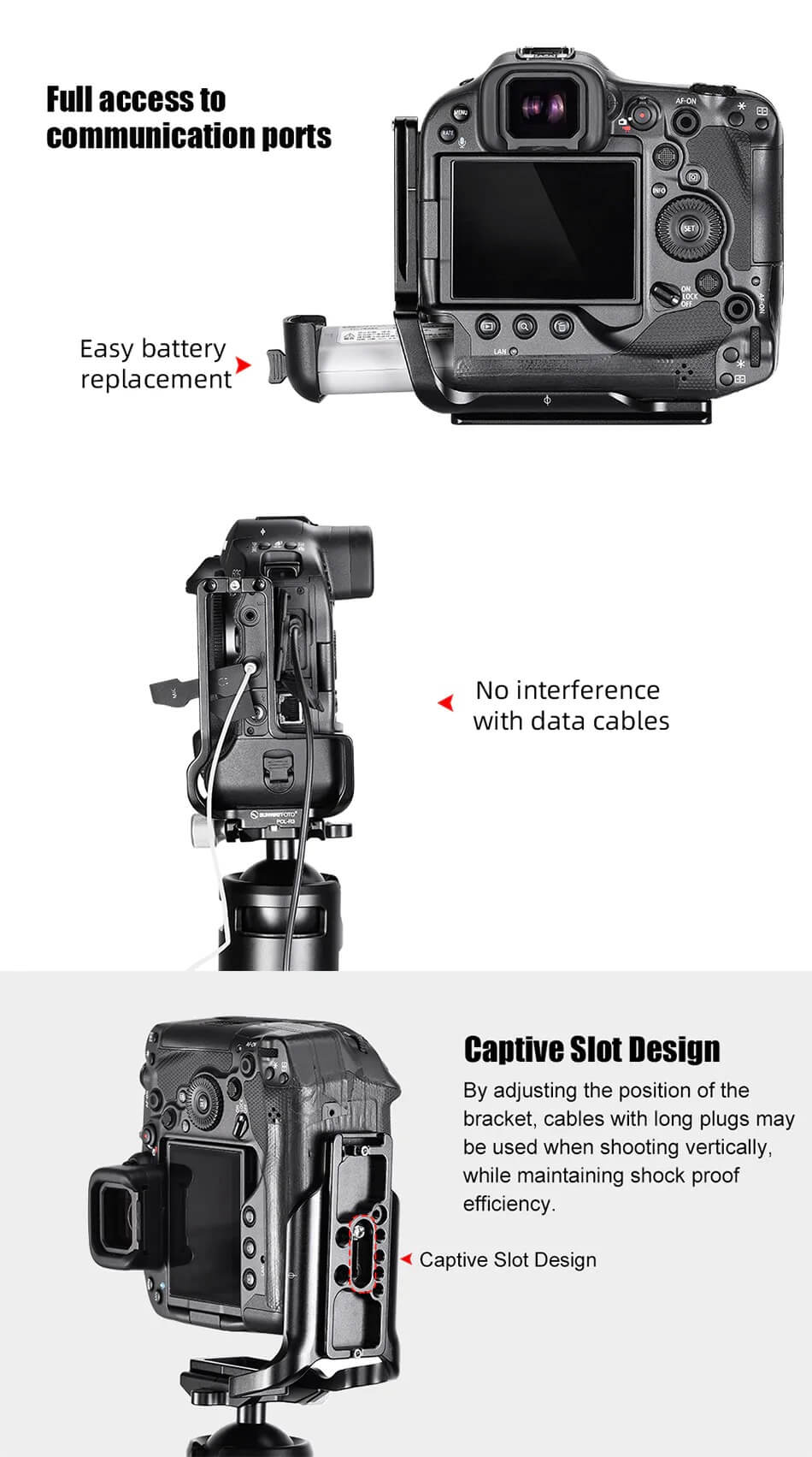  Sunwayfoto L-Bracket fr Canon EOS R3