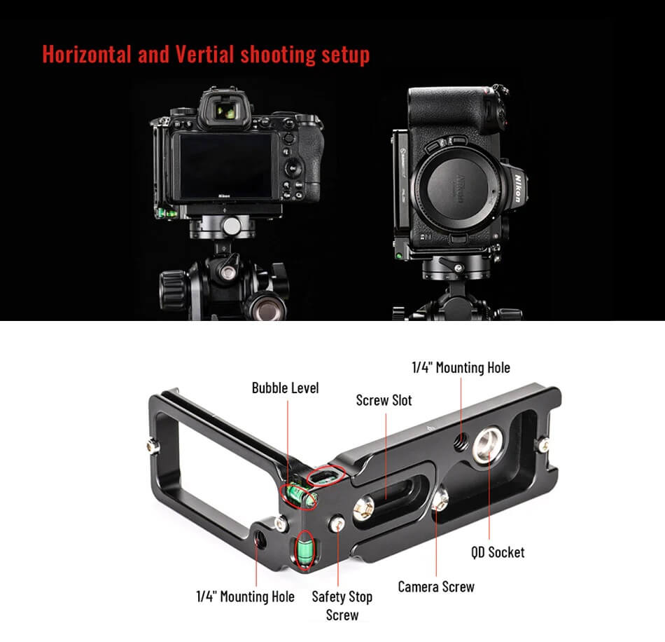  Sunwayfoto L-Bracket fr Nikon Z6/Z7/Z6 II/Z7 II