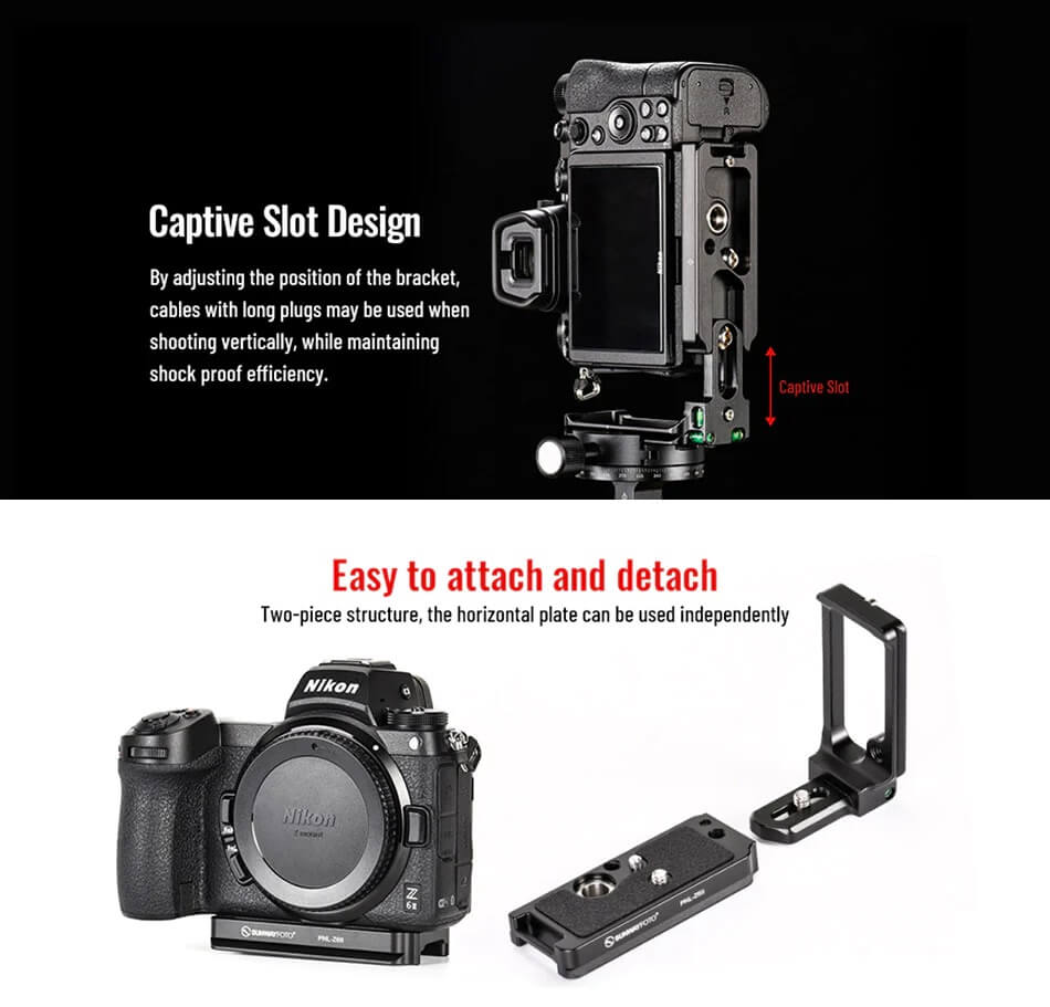  Sunwayfoto L-Bracket fr Nikon Z6/Z7/Z6 II/Z7 II