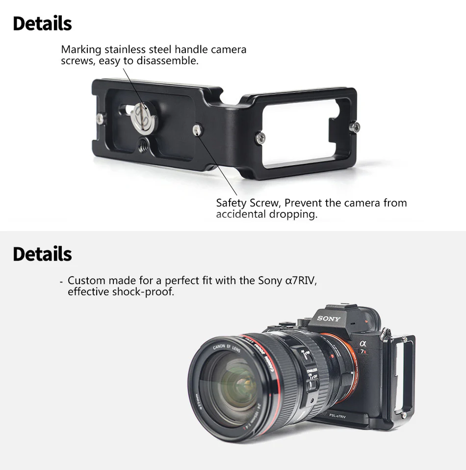 Sunwayfoto L-Bracket för Sony A7R IV & A9II från Kamda – snabb leverans och trygg e-handel
