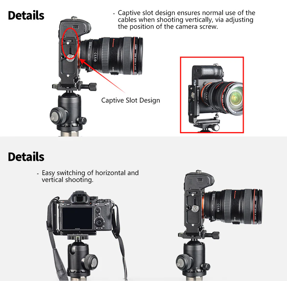 Sunwayfoto L-Bracket för Sony A7R IV & A9II från Kamda – snabb leverans och trygg e-handel