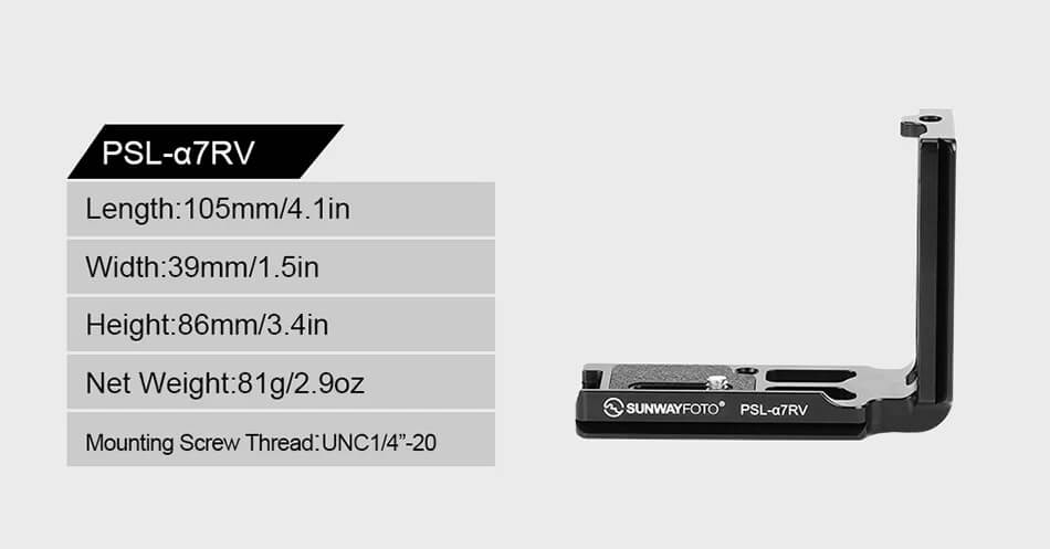  Sunwayfoto L-Bracket fr Sony A7RV