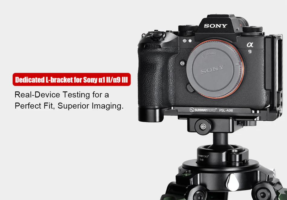 Sunwayfoto L-Bracket för Sony A9III & A1II från Kamda – snabb leverans och trygg e-handel